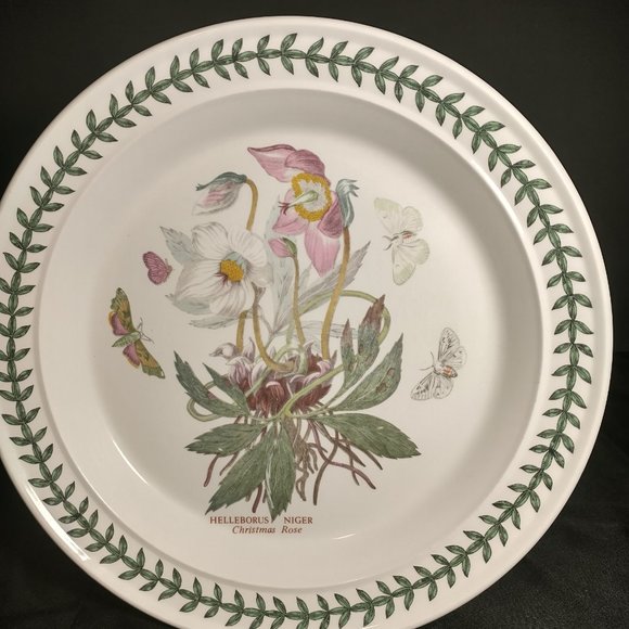 Portmeirion Botanic Garden Dinner Plate Helleborus or Christmas Rose - Picture 2 of 7